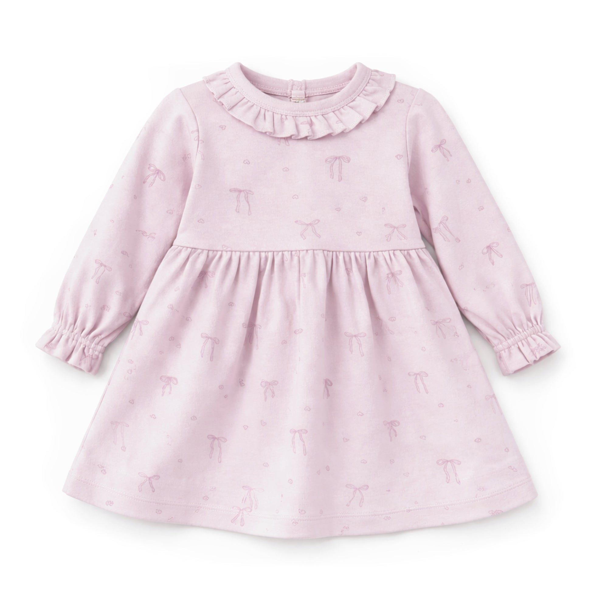 Aster & Oak Lilly Bow Ruffle Dress