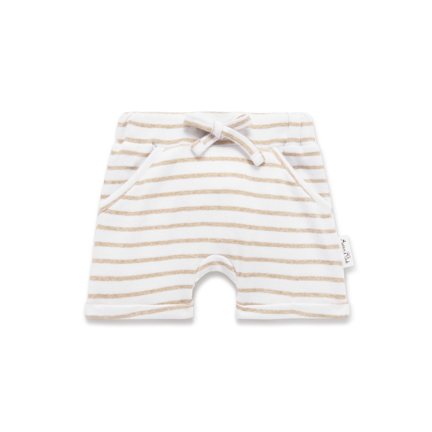 Aster & Oak - Stripe Rib Harem Shorts