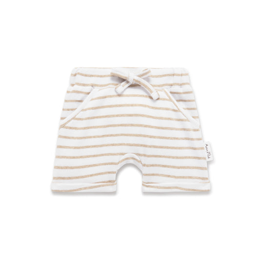 Aster & Oak - Stripe Rib Harem Shorts