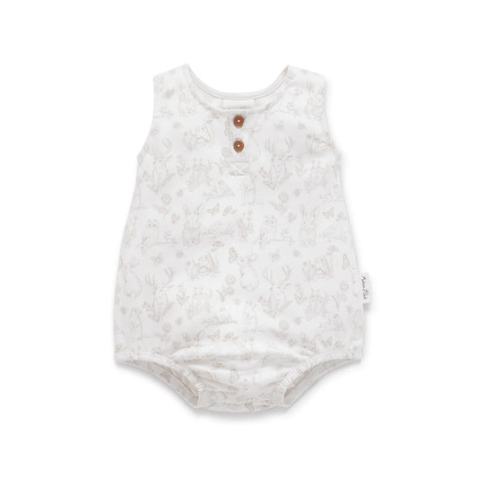 Aster & Oak - Cute Creatures Bubble Romper