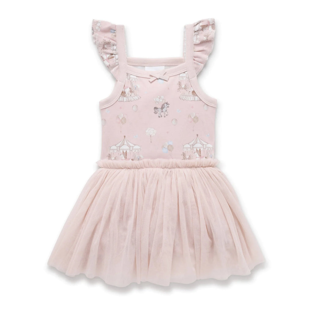 Aster & Oak Carousel Ponies Tutu Dress