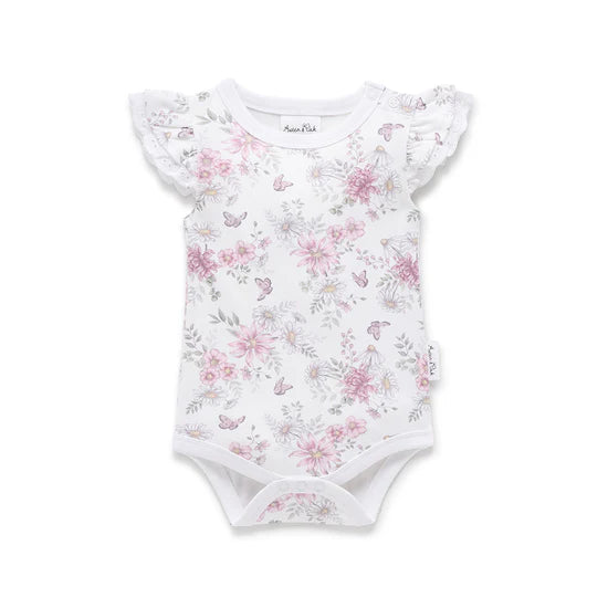 Aster and Oak Daisy Floral AOP Onesie