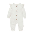 Aster & Oak - Ivory Pointelle Knit Romper