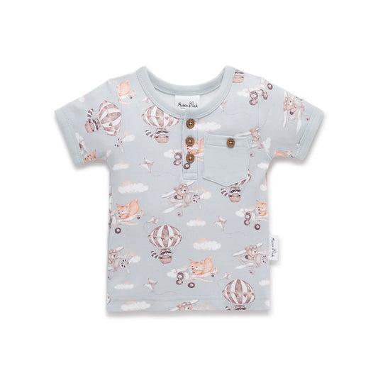 Aster & Oak - Flying Friends Henley Top