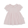 Aster & Oak Pink Muslin Trim Dress