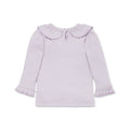 Aster & Oak Lavender Pointelle Rib Top