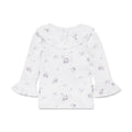 Aster & Oak - Grace Floral Pointelle Ruffle Top