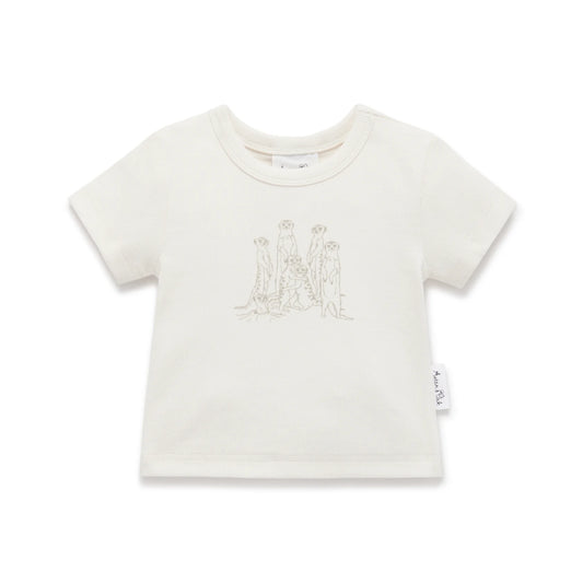 Aster & Oak - Meerkat Family Print Rib Tee