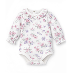 Aster & Oak Pastel Bloom Ruffle Onesie