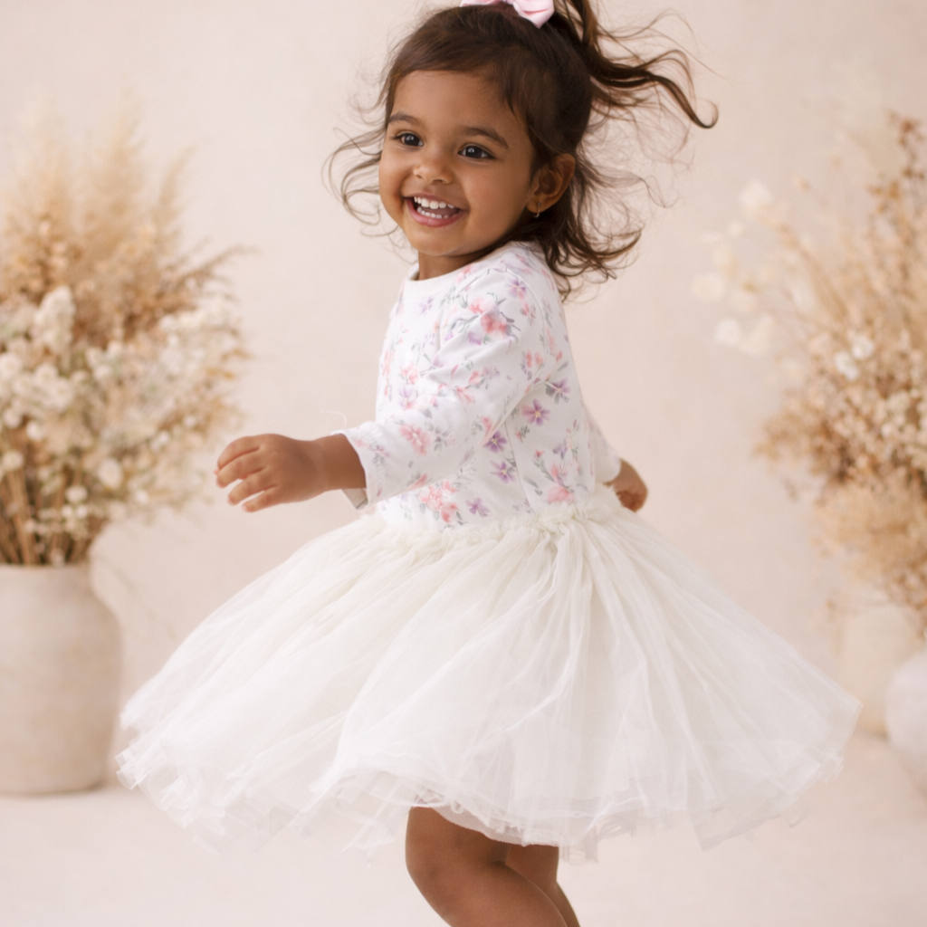 Aster & Oak Pastel Bloom Tutu Dress