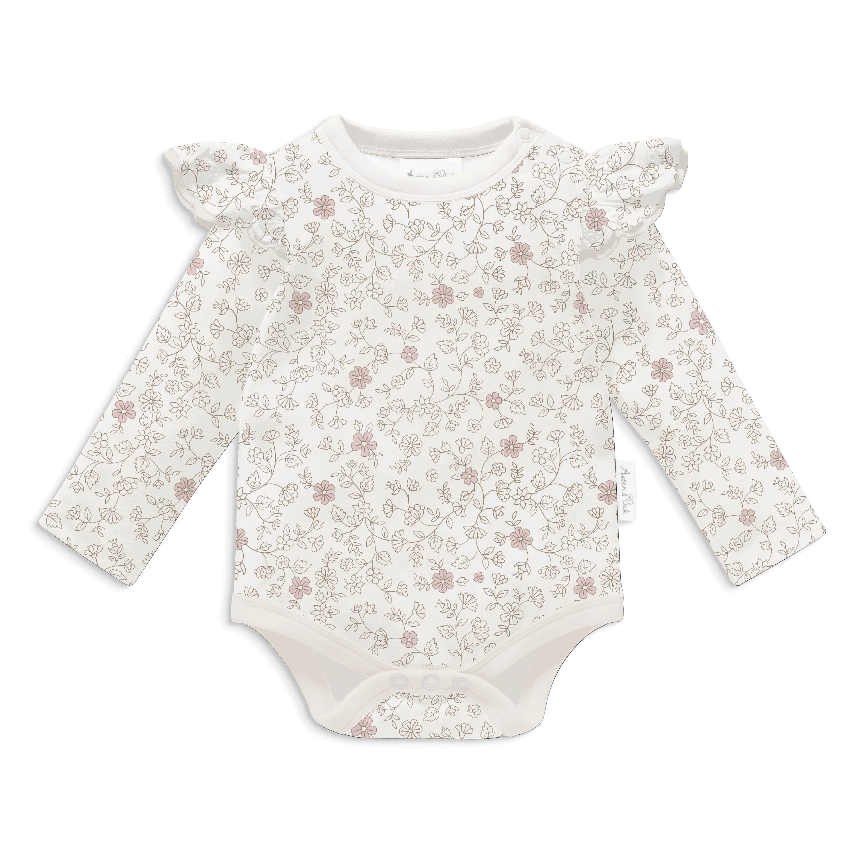 Aster & Oak Pippy Floral Flutter Onesie