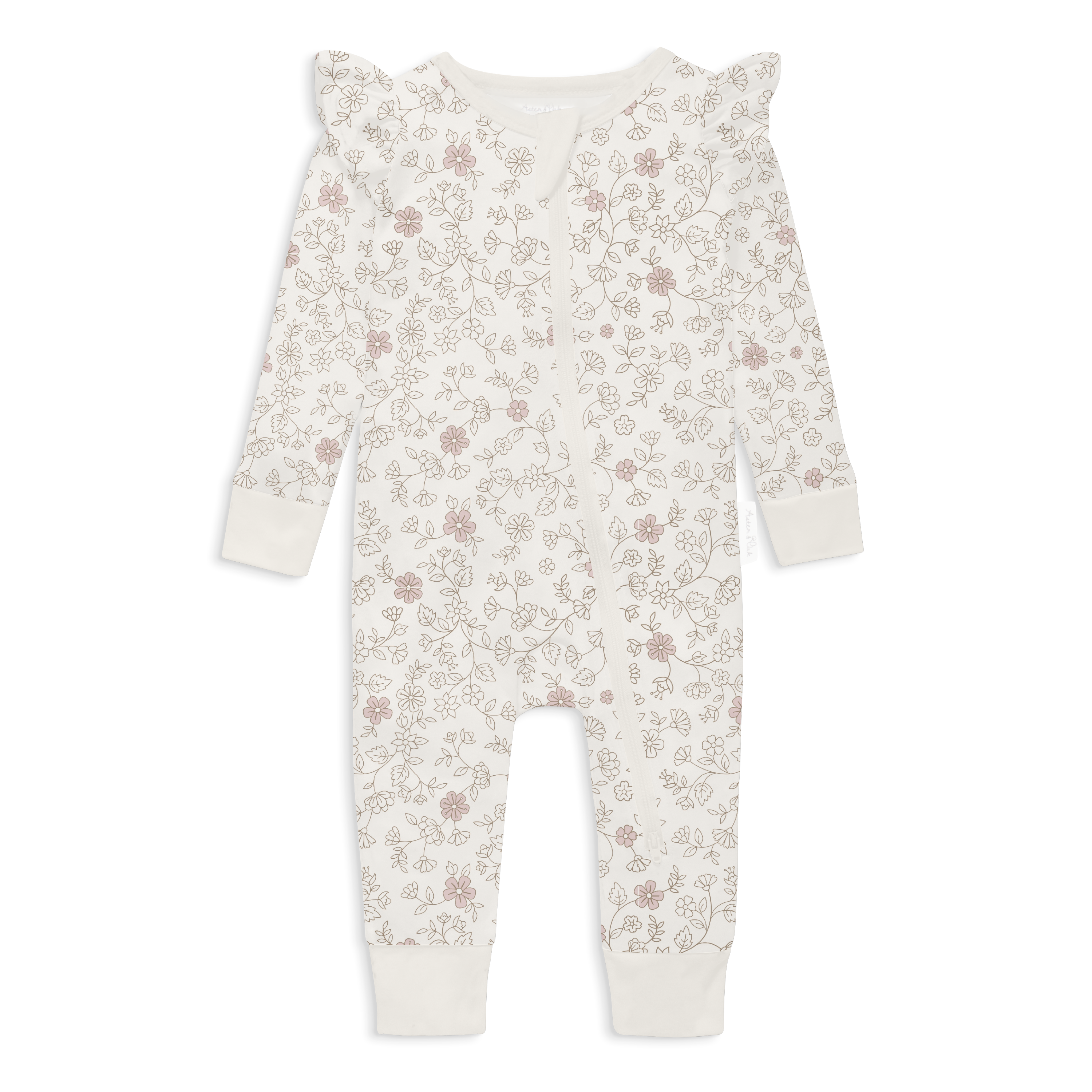 Aster & Oak Pippy Floral Zip Romper
