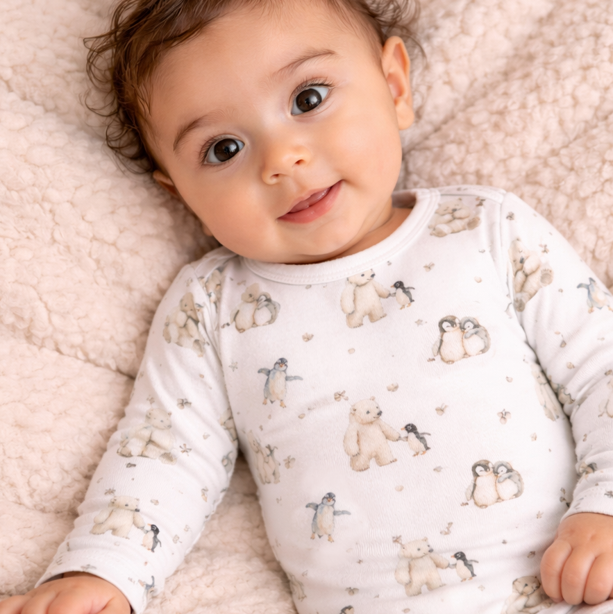 Aster & Oak Polar Friends AOP Onesie
