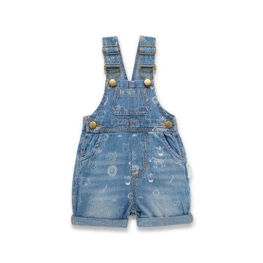 Aster & Oak - Mid Denim Safari Overalls
