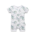 Aster & Oak Snuggle Bug SS Zip Romper