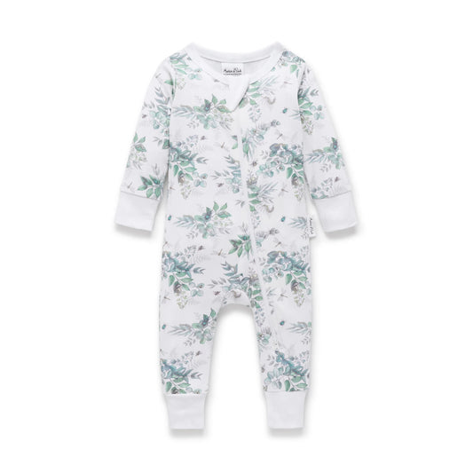 Aster and Oak Snuggle Bug LS Zip Romper