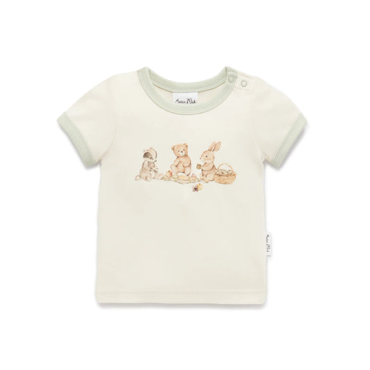 Aster & Oak - Teddy Picnic Print Tee