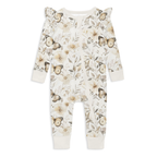 Aster & Oak Butterfly Fields Zip Romper