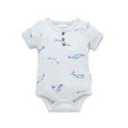 Aster & Oak Under The Sea Henley Onesie
