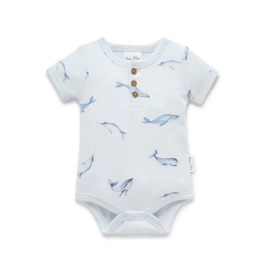 Aster and Oak Under The Sea Henley Onesie