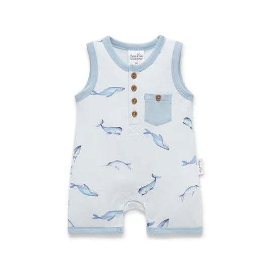 Aster and Oak Under The Sea Henley Romper