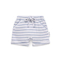 Aster and Oak Blue Stripe Rib Shorts