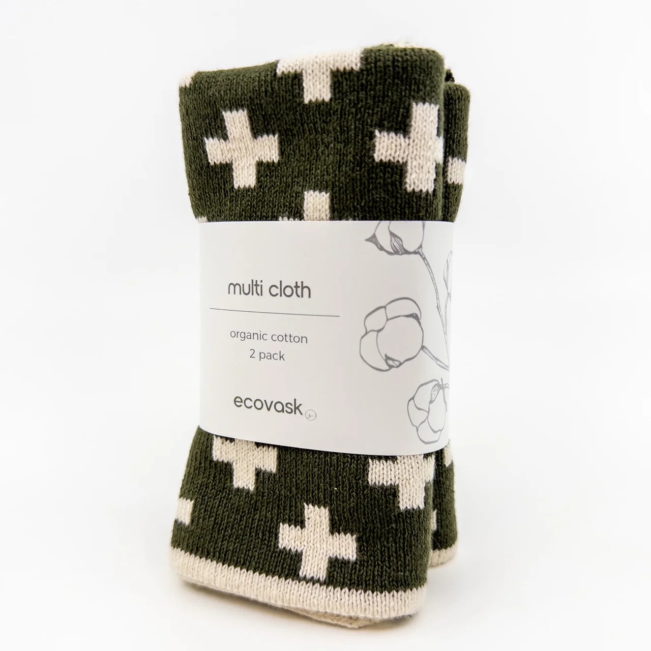Ecovask Multi Cloth 2PK- Assorted