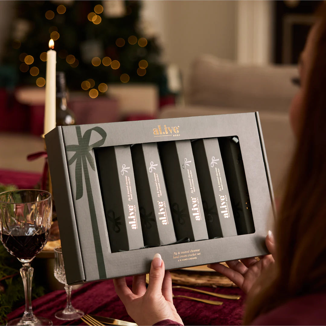 Al.ive Body hand cream cracker set fig & toasted chestnut