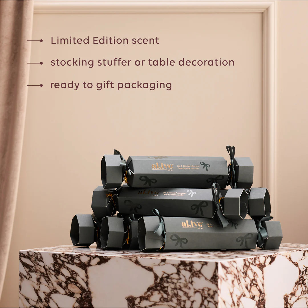 Al.ive Body hand cream cracker set fig & toasted chestnut