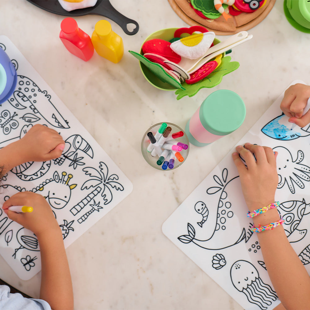 Annabel Trends - Kids Colouring Placemat - Silicone