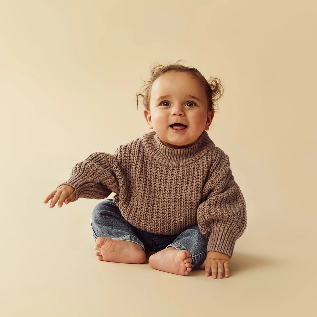 Wilson & Frenchy Coco Speckle Organic Knitted Jumper