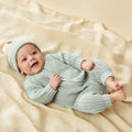 Wilson & Frenchy Duck Egg Organic Knitted Growsuit