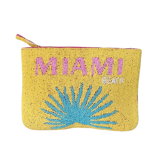 ZODA -  Beaded Clutch Bag Miami Beach