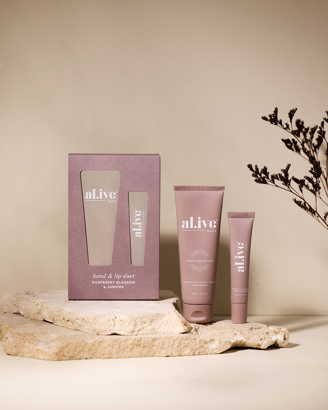 Al.ive Body Hand & Lip Duet - Raspberry Blossom & Juniper