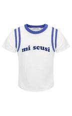 Araminta James Mi Scusi Baby Tee Warm White