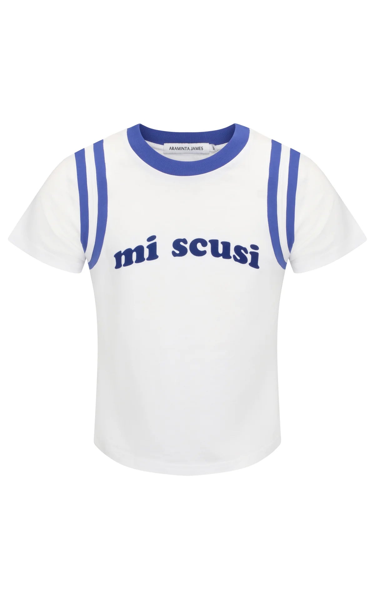 Araminta James Mi Scusi Baby Tee Warm White
