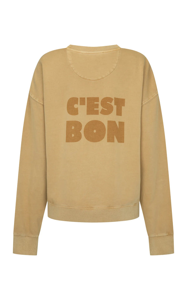 Araminta James  C'est Bon Sweatshirt Ecru
