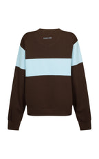 Araminta James 1982 Contrast Knit Sweater Espresso