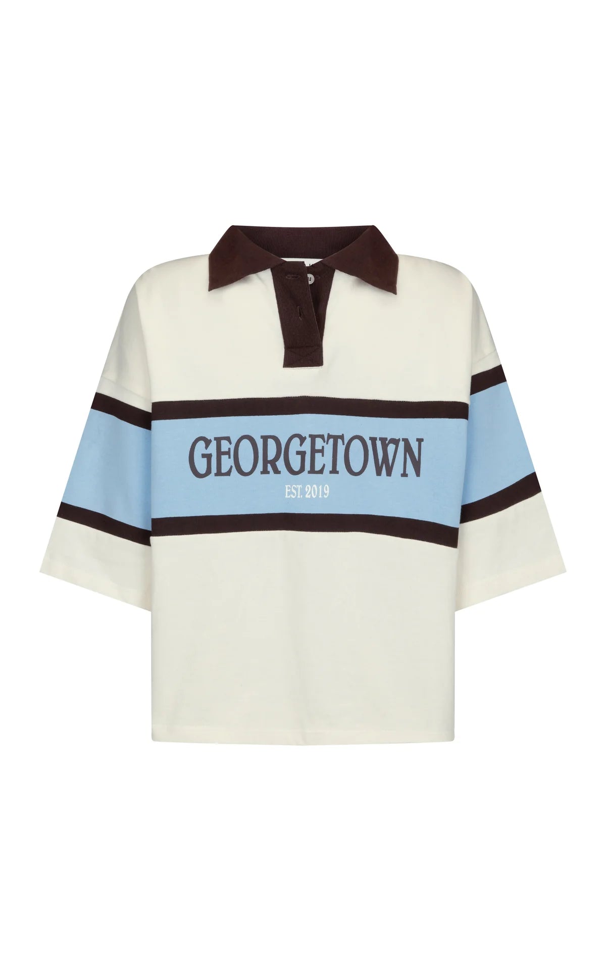 Araminta James GT Rugby Short Sleeve Polo Shirt Coconut