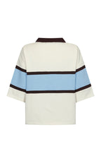 Araminta James GT Rugby Short Sleeve Polo Shirt Coconut