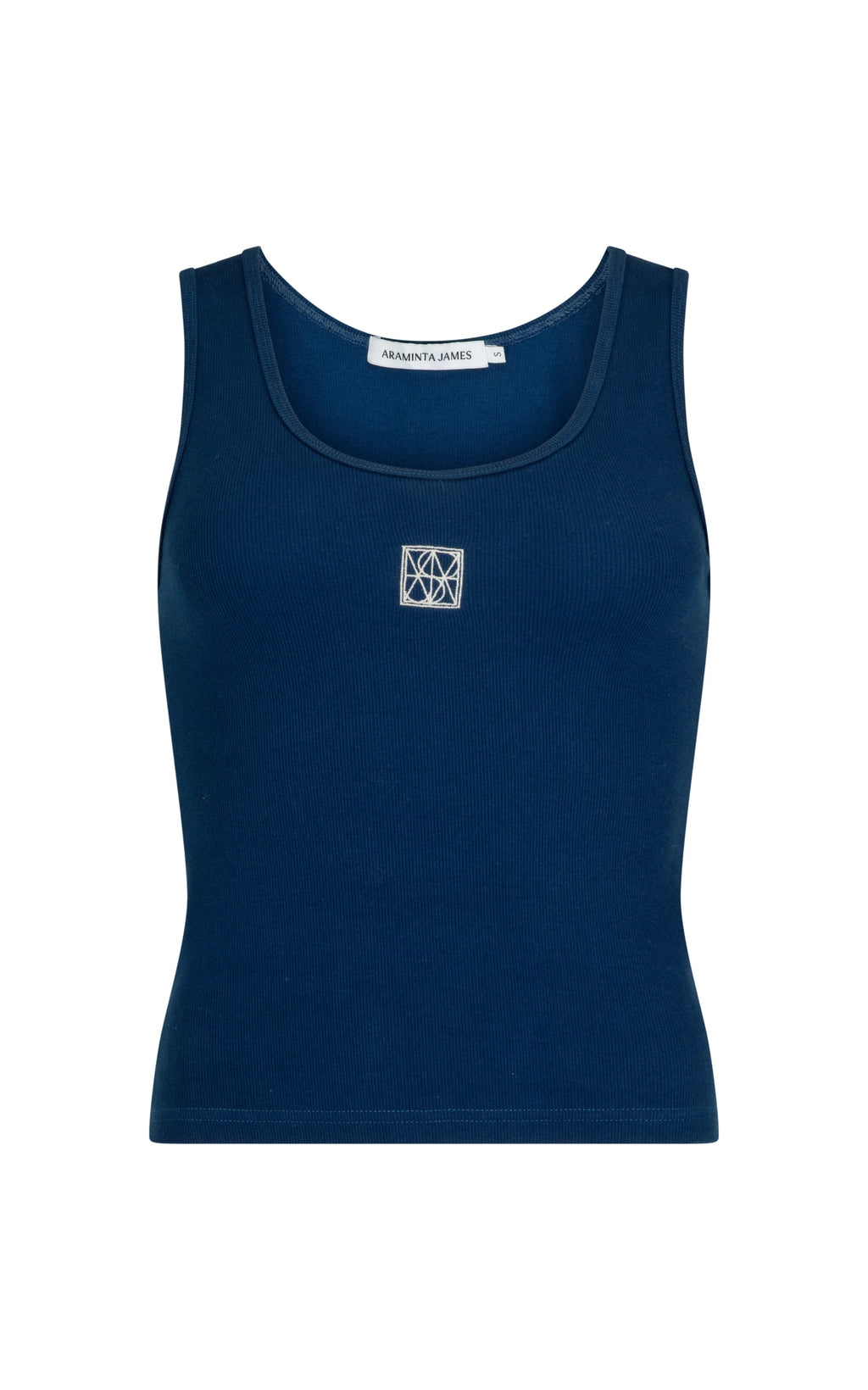 Araminta James-Mio Rib Tank-Estate Blue
