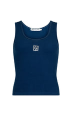 Araminta James-Mio Rib Tank-Estate Blue