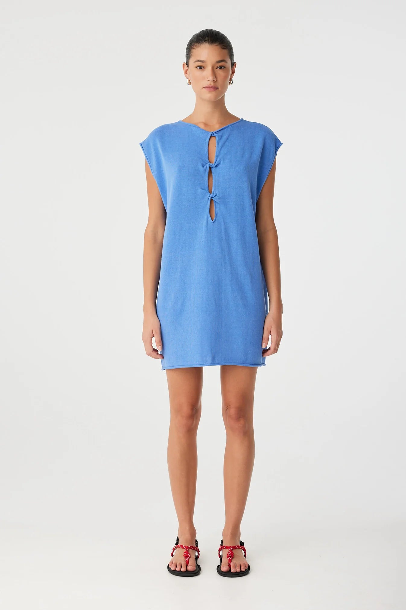 ARCAA Pala Reversible Mini Dress - Pacific Blue