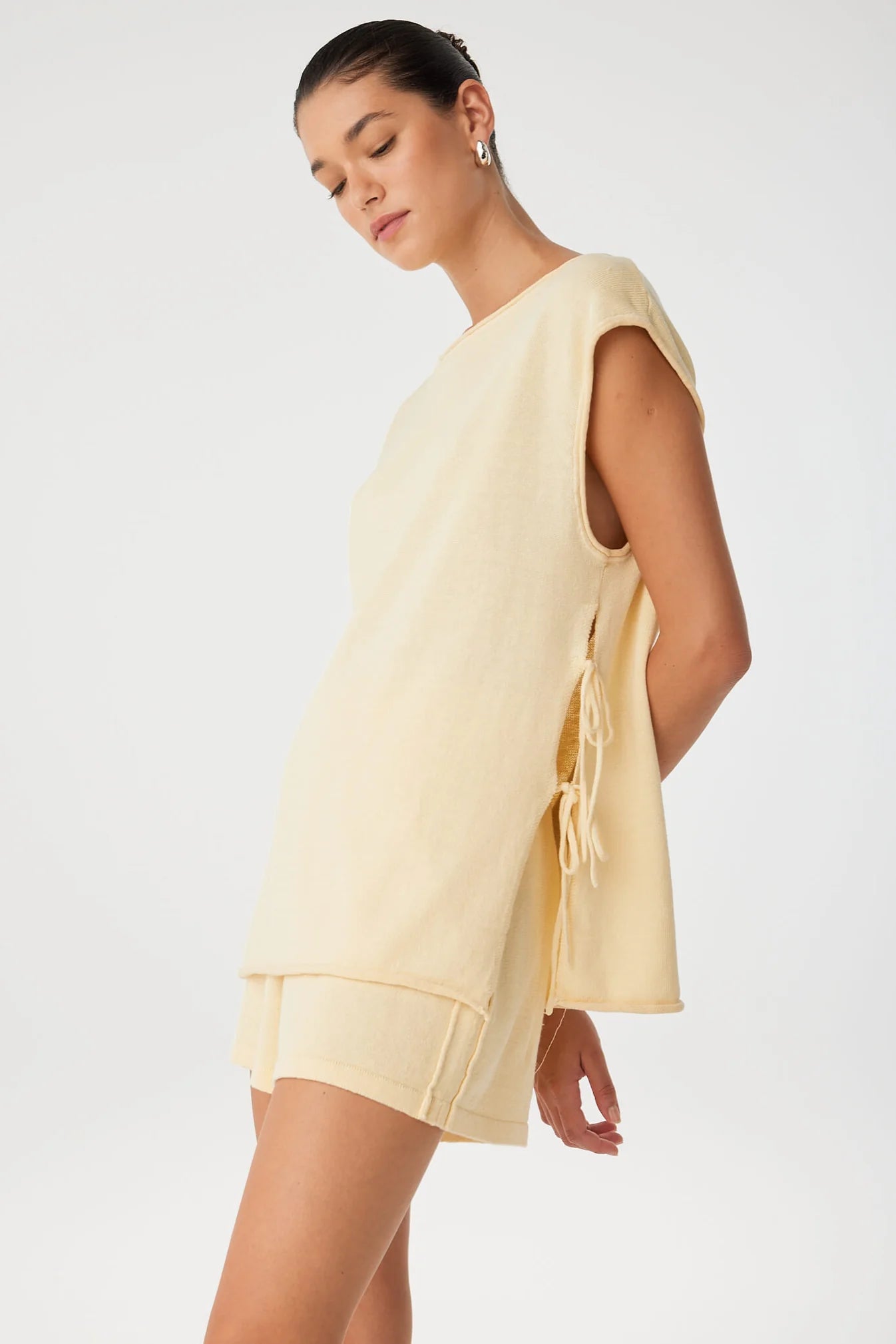 ARCAA Poppy Tie Side Top - Butter