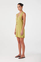 ARCAA Onda Shift Dress - Matcha Wave