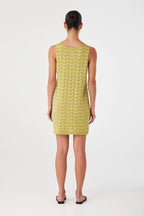 ARCAA Onda Shift Dress - Matcha Wave