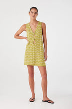ARCAA Onda Shift Dress - Matcha Wave