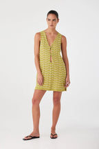 ARCAA Onda Shift Dress - Matcha Wave