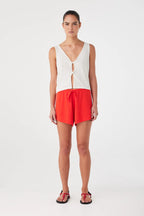 ARCAA Pippa Drawstring Short - Hibiscus