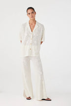 ARCAA Aster Crochet Shirt - Cream